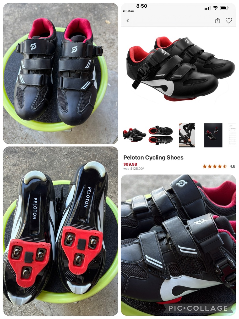 Size 38 Peloton cycling Shoes